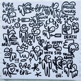 Pure Evil Tattoo Flash #1 - cyclopean illuminator lurks in dark underground passage