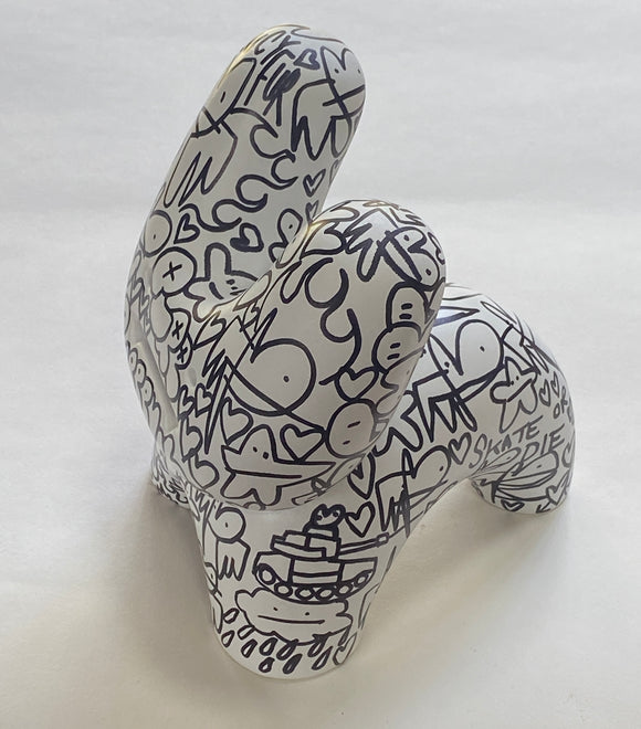 HANDFINISHED BIG BUNNY - FEARHUNTER