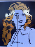 Dolly Parton - Jolene Embossed Gold Leaf print
