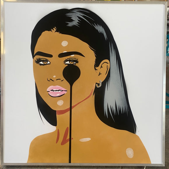 Zendaya - 1m x 1m Metal Light Box