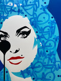 Amy Winehouse HANDFINISHED - Blue Vortex