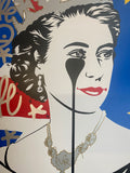 BREXIT QUEEN Handfinished - Royal gold