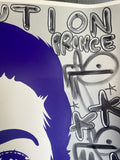 Hand-finished Prince Print - liquid chrome revolution