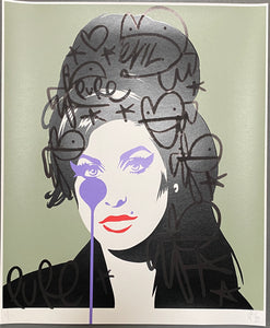 Amy Winehouse HANDFINISHED - Bunnies in my beehive