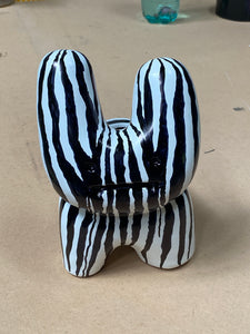 HANDFINISHED BIG BUNNY - norwegian black metal face