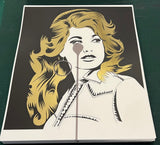 Dolly Parton - Jolene Embossed Gold Leaf print