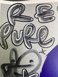 Hand-finished Prince Print - liquid chrome revolution