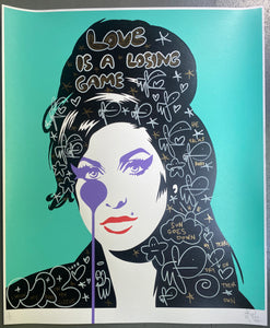 Amy Winehouse HANDFINISHED - I wear my heart on my sleeve