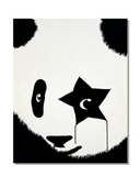 Panda Rocks - Hand Painted Multiple - Black