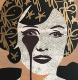 James Dougherty's Nightmare - Gold Leaf tags and Grey Halftone