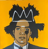 King SAMO - mellow yellow 1m x 1m canvas