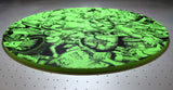 The Cameron Twins - Battle of Playthings Circle 4 - Black/Green- Original Silkscreen on Wood