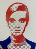 Twiggy  - Silver Microdot Mod Jacket