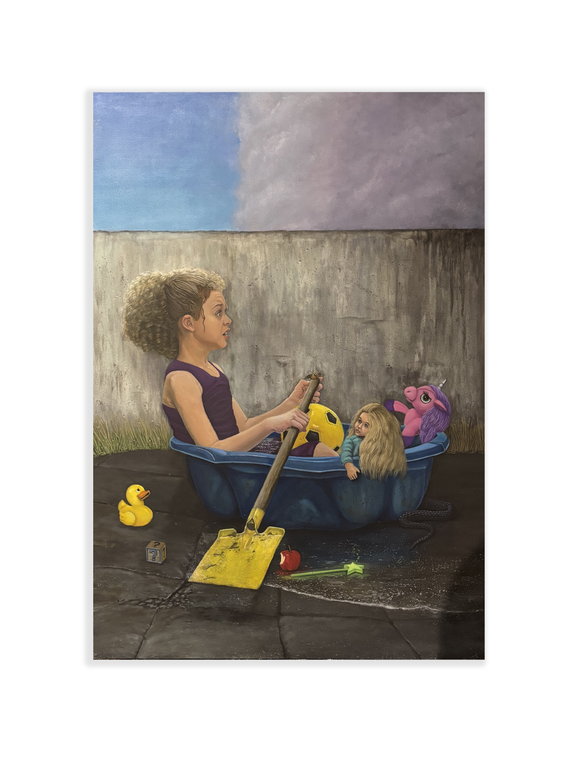 David Rohms - Egregores - Acrylic on wood panel – 1/1 Original