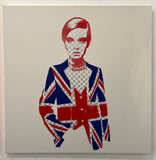 Twiggy  - Silver Microdot Mod Jacket