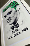 ELVIS First photo, 1954 - Tupelo, Mississippi FRAMED