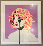 Handfinished Blondie - Heart of Glass - Secret Island - Framed