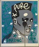 Handfinished Grace Jones  - green tags