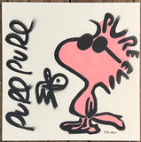 Joe Cool - Pink with tags - Original Painting on Canvas