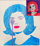 JFK’s Nightmare - Double Sided Lipstick smear - Printed/stencilled both sides!