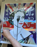 Hand finished Platinum Queen - Art Not Bombs