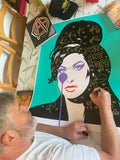 Amy Winehouse - 'Just One More' hand finished