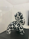 HANDFINISHED BIG BUNNY - B&W
