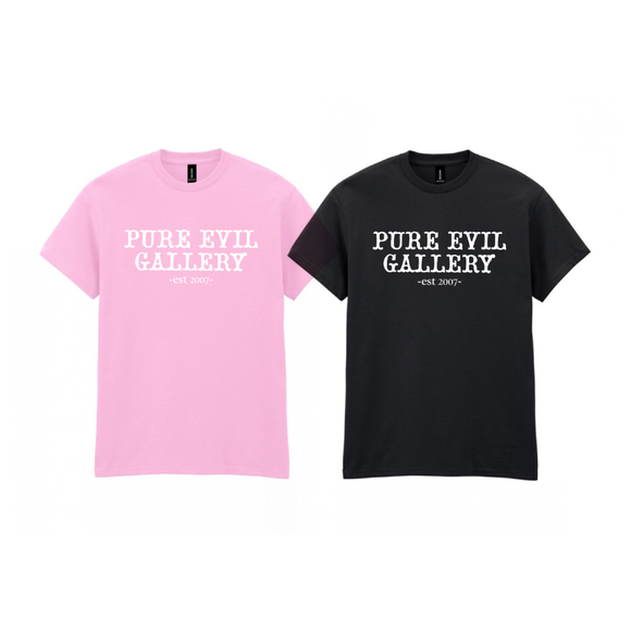 Pure Evil Gallery Logo Tee - Heavyweight Cotton Shirt