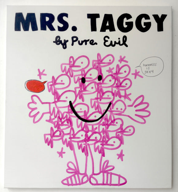 Mrs Taggy - Pink Canvas - Kindness is Sexy