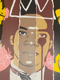 King Samo - Pink & Yellow Tagged Collage