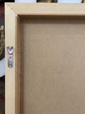 White Stain - Premium Woodgrain Frame - Chunky Edge Large (Print not included)