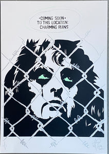 Alice Cooper Barbed wire  - Handfinished ACBF print