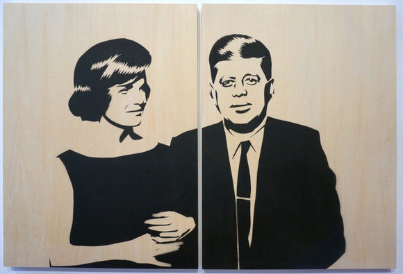 Jackie & JFK diptych