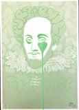 Handfinished mini print - Shakespeare Thug Life - World Book Day