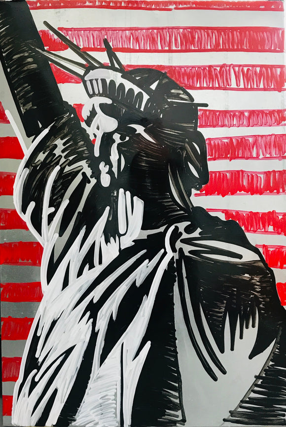 America's Nightmare - Krink on Metal - Born in the USA