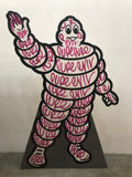 Pure Michelin Man - Magenta Tags Waving