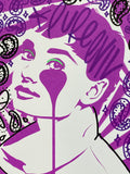 Audrey Hepburn - Handfinished AB&C show print - Paisley Audrey