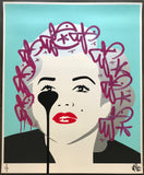 6 million scratchcard rollover Marilyn   - magenta hair tags