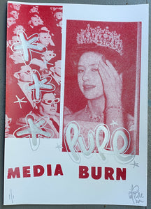 Handfinished print - Royal Burn - The society of the spectacle