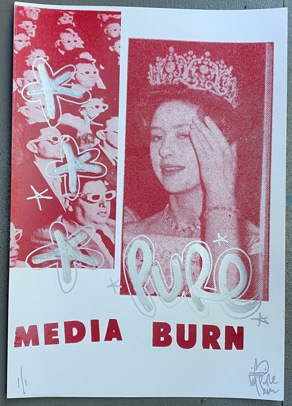 Handfinished print - Royal Burn - The society of the spectacle