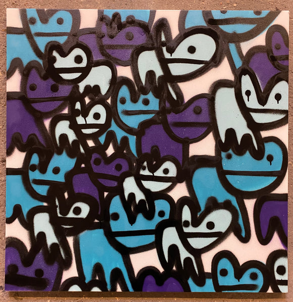 Bitey Bunnies canvas - Lady Gu gu