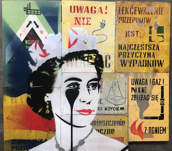 Solidarity - Queen Portrait on Polish Factory signs
