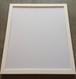White Stain - Premium Woodgrain Frame - Chunky Edge Large (Print not included)