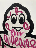 Pure Michelin Man - Magenta Tags Waving