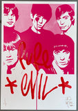 Rolling Stones pure evil - Handfinished ACBF print
